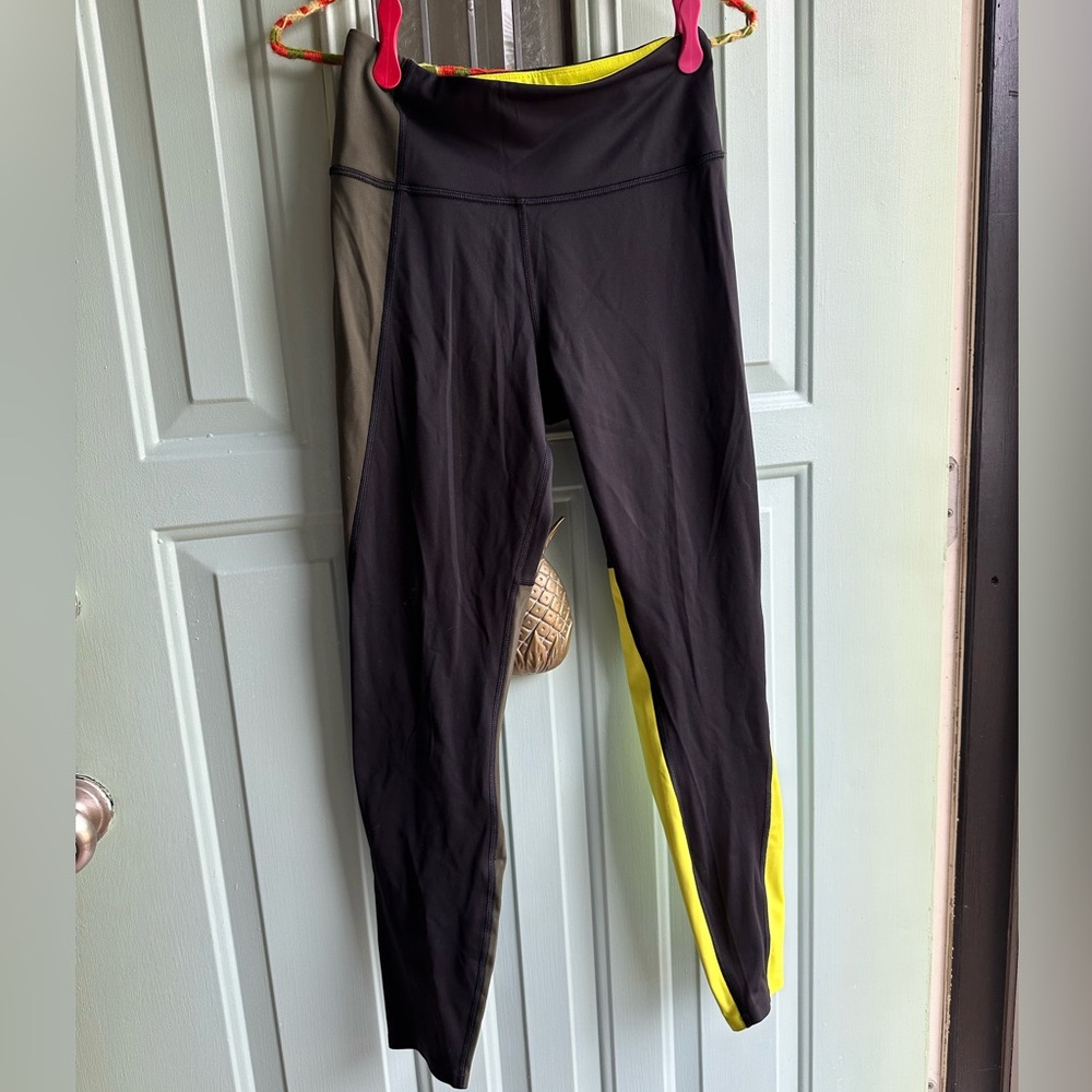 Athleta Neon Yellow leggings- XS
